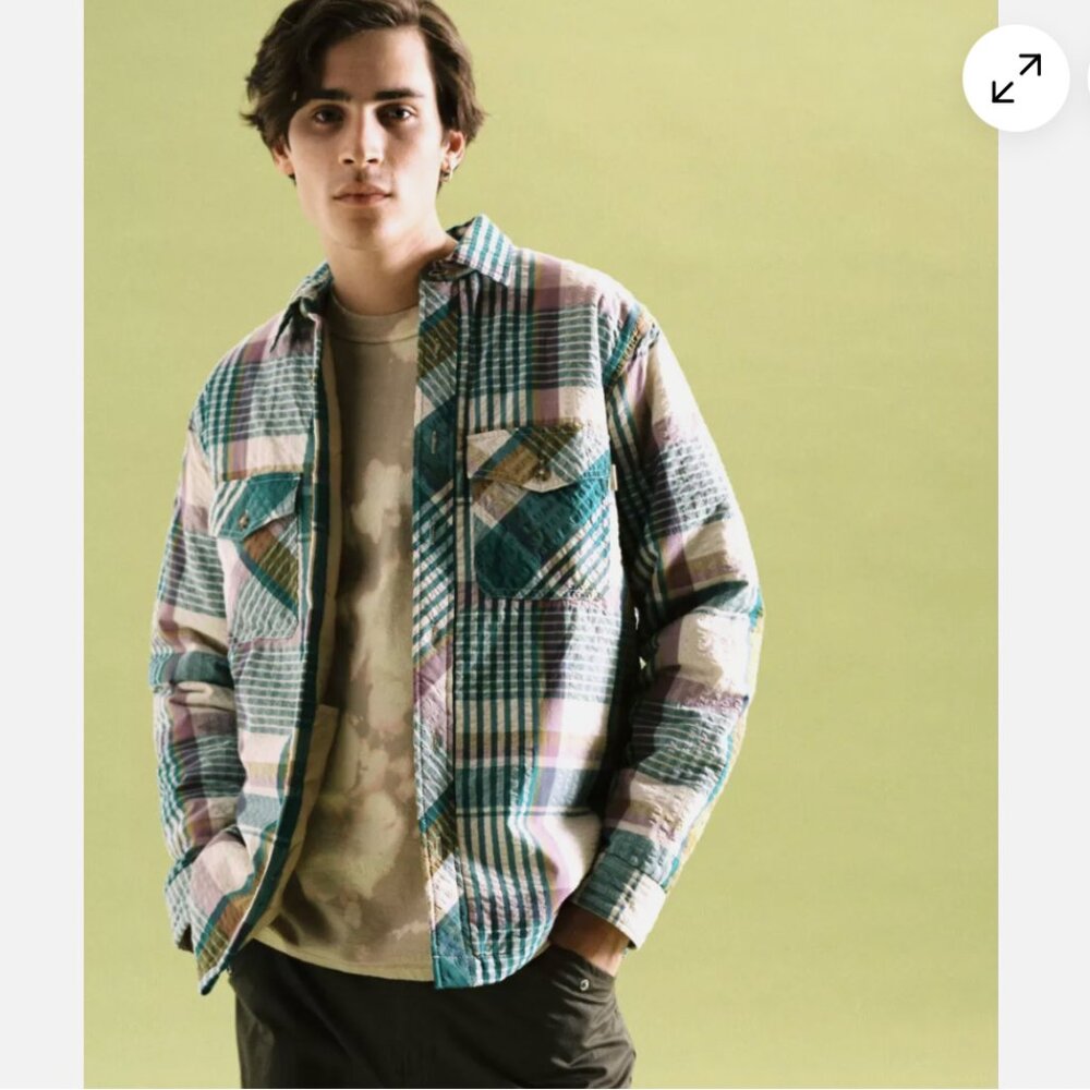 SALE - $15 - Urban Outfitters Plaid Quilted Jacket | men's medium